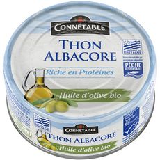 CONNETABLE Thon albacore MSC à l'huile d'olive bio 160g
