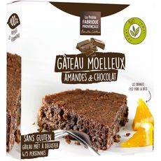 LA PETITE FABRIQUE PROVENCALE Fabrique Provençale Gâteau moelleux bio Amandes & Chocolat sans gluten 225g 225g