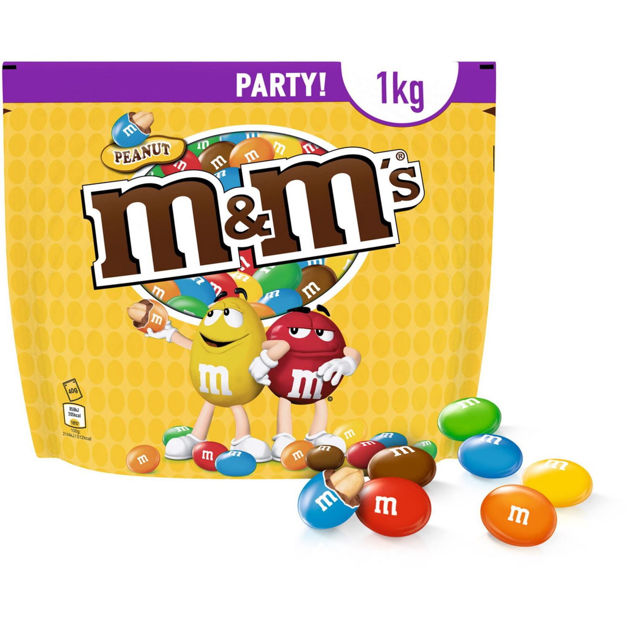 M&M'S Cacahuétes enrobées de chocolat 1kg pas cher 