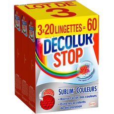 DECOLOR STOP Decolor Stop Sublim' Couleurs Lingettes 60 lingettes 3x20 lingettes