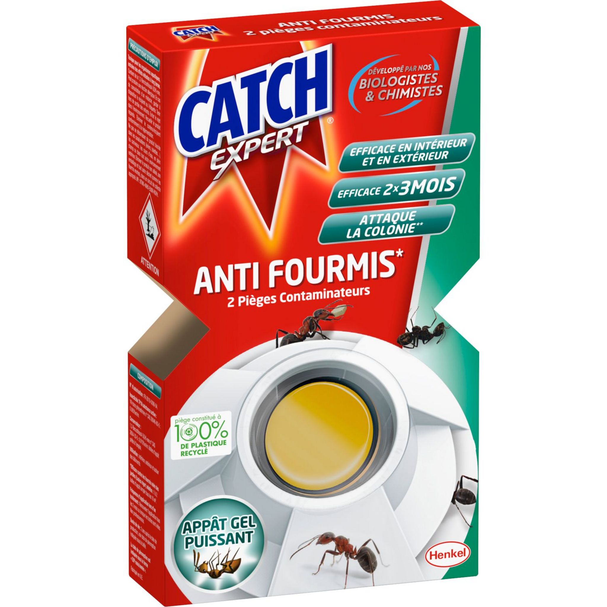 AUCHAN Pièges anti-fourmis et rampants intérieur et extérieur