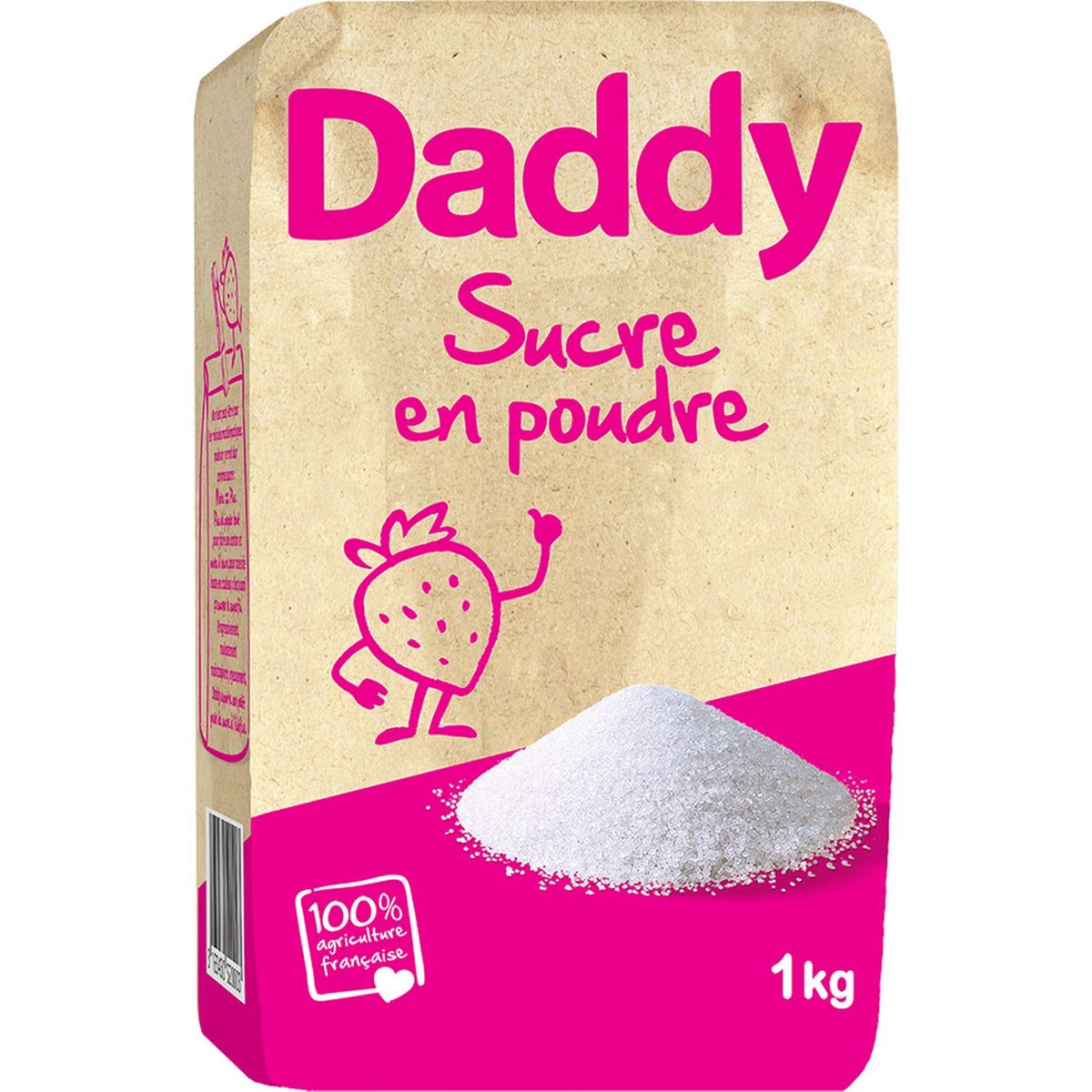 DADDY Sucre en poudre semoule 1kg pas cher Auchan.fr
