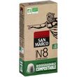 SAN MARCO Café bio n°8 en capsule biodégradable compatible Nespresso 10 capsules 51g