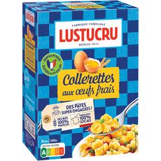 LUSTUCRU Lustucru pâtes aux oeufs frais collerettes 500g