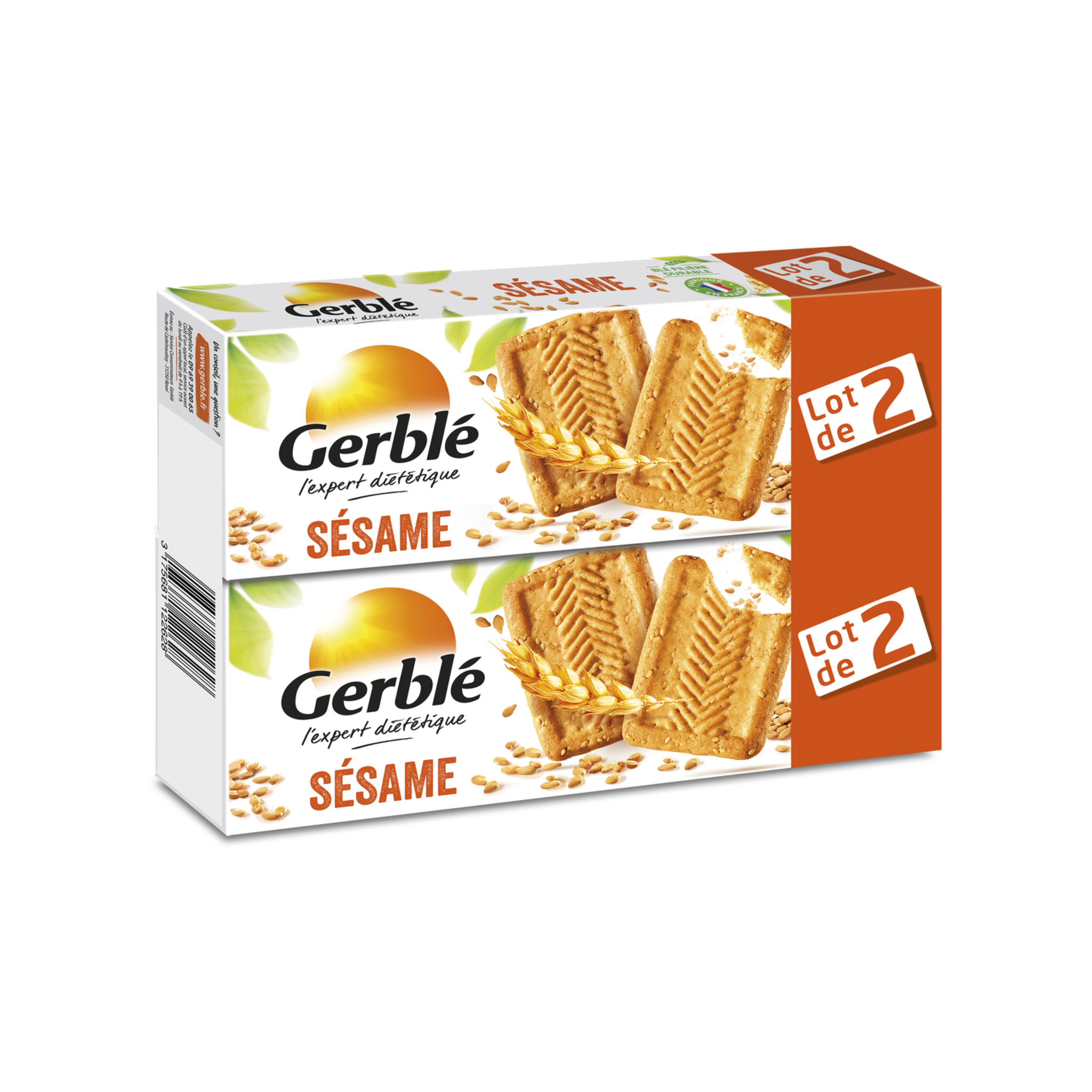 Biscuits Gerblé avec du sésame