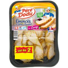 PERE DODU Émincés de filet de poulet au curry 2x200g