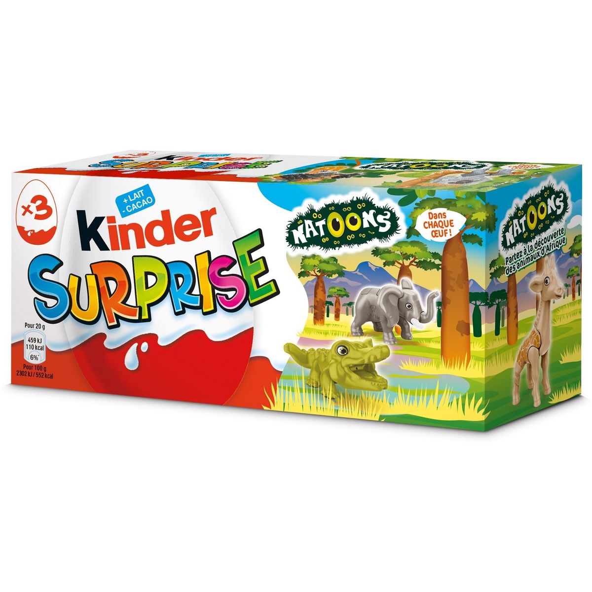 Kinder Surprise Garçon 6 Oeufs (lot de 3 soit 18 oeufs) 