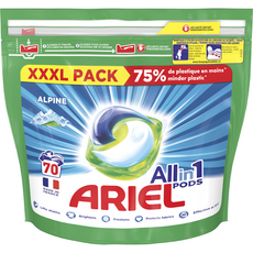 ARIEL Pods capsules de lessive all in 1 alpine 70 lavages 70 capsules