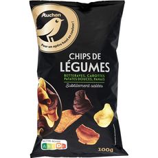 AUCHAN GOURMET Chips de légumes 100g