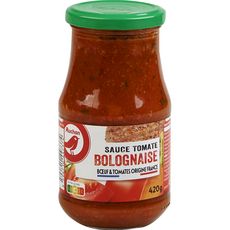 AUCHAN Sauce tomate bolognaise origine France, en bocal 420g