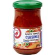 AUCHAN Sauce tomate cuisinée origine France, en bocal 190g