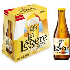 LEFFE Bière blonde la légère 5% bouteilles 6x25cl