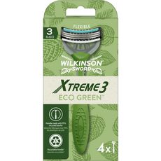 WILKINSON Extreme 3 Rasoir jetable eco green flexible 3 lames 4 rasoirs