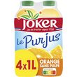 JOKER Le Pur Jus d'orange sans pulpe 4x1l
