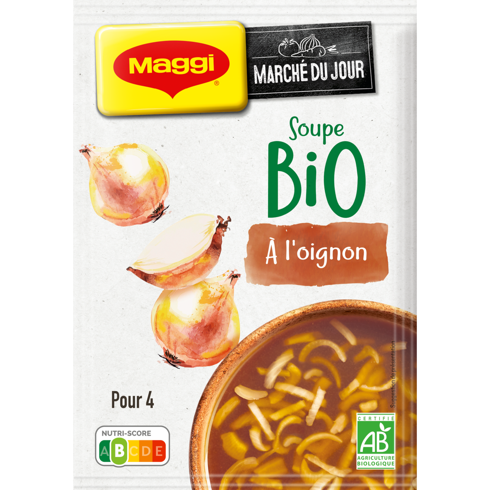 MAGGI® Soupe à l'Oignon - Boîte de 800g pour 16 L soit 80 assiettes