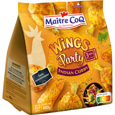 MAITRE COQ Wings Party Manchons de poulet curry indien 2-3 personnes 400g