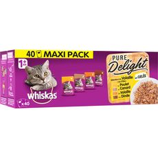 Whiskas Sachets Repas Patee En Gelee Volaille Pour Chat 40x85g Pas Cher A Prix Auchan