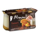 Mmm! yaourt sur lit d'orange pamplemousse 2x150g