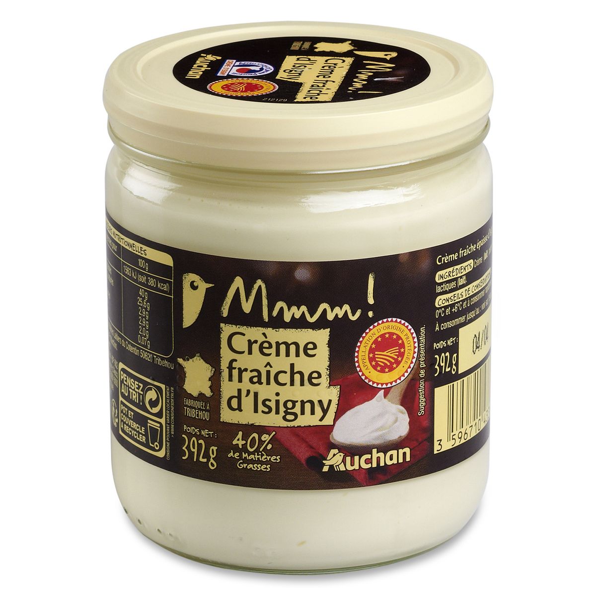 Auchan Mmm Creme Fraiche D Isigny Epaisse Entiere Aop 40 Mg 40cl Pas Cher A Prix Auchan