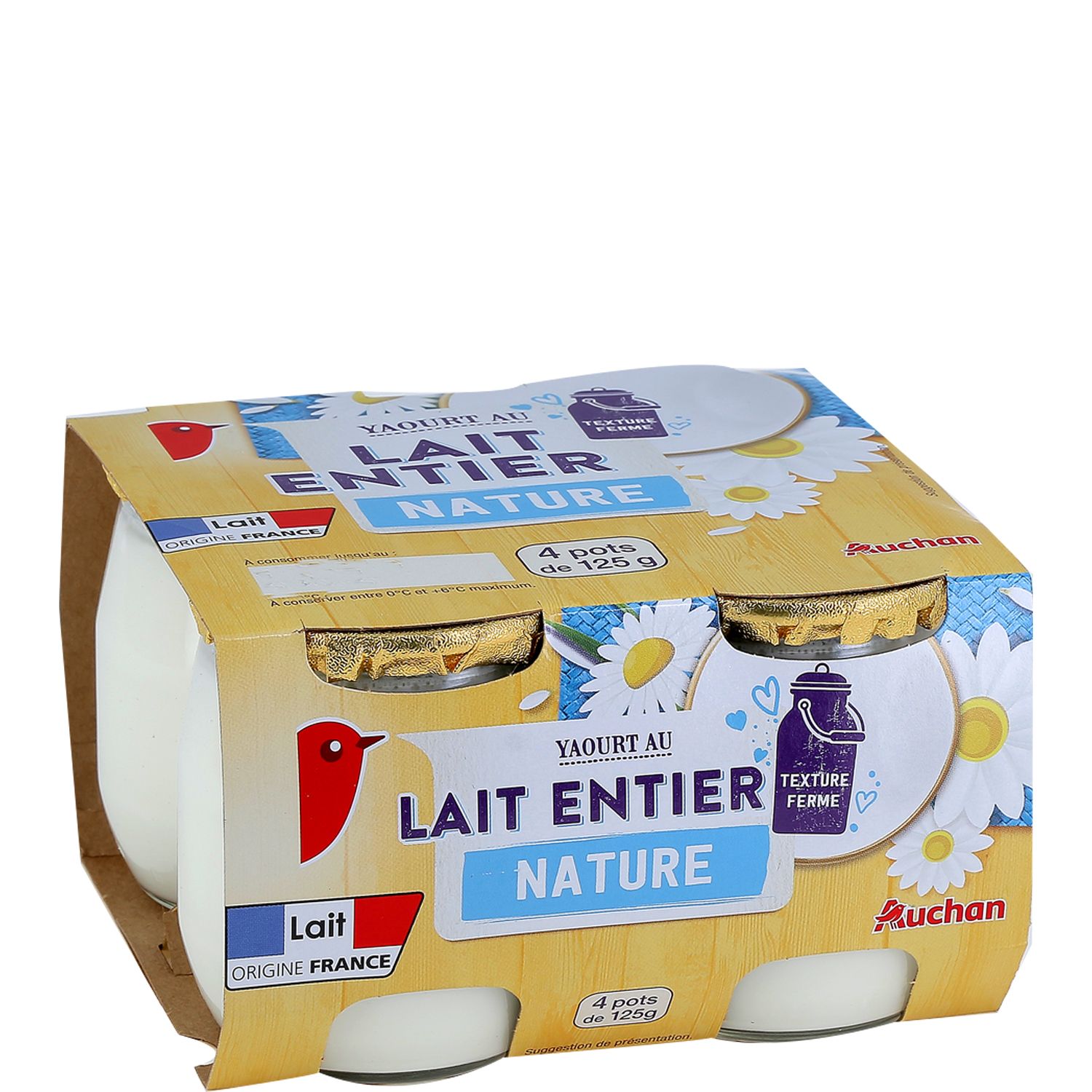 Yaourt nature familial au lait entier 500 g