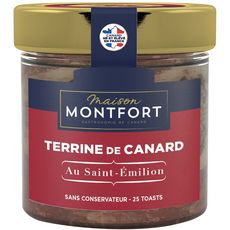 MAISON MONTFORT Terrine de canard au vin de Saint-Emilion 150g