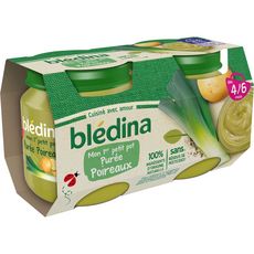 Bledina Mon 1er Petit Pot Puree De Poireaux Des 4 Mois 2x130g Pas Cher A Prix Auchan