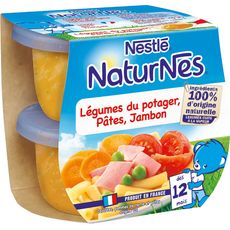 Nestle Petit Pot Bebe Des 12 Mois Carotte Pate Jambon 2x0g 400g Pas Cher A Prix Auchan