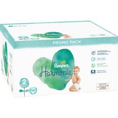 PAMPERS Couches Harmonie taille 2 (4-8kg) 117 couches pas cher