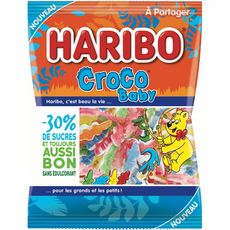 HARIBO Croco baby bonbons gélifiés -30% de sucre 165g