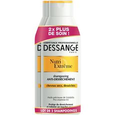 DESSANGE Jacques Dessange Shampoing Nutri Extrême cheveux secs désséchés 2x250ml