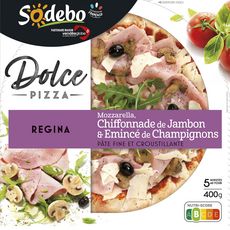 SODEBO Pizza Dolce Regina Jambon Champignons  400g