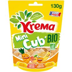 KREMA Mini Cub' bonbons bio aux fruits jaunes 130g