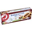 AUCHAN RIK & ROK Barquettes chocolat-noisettes, sachets fraîcheur 3x6 biscuits 120g