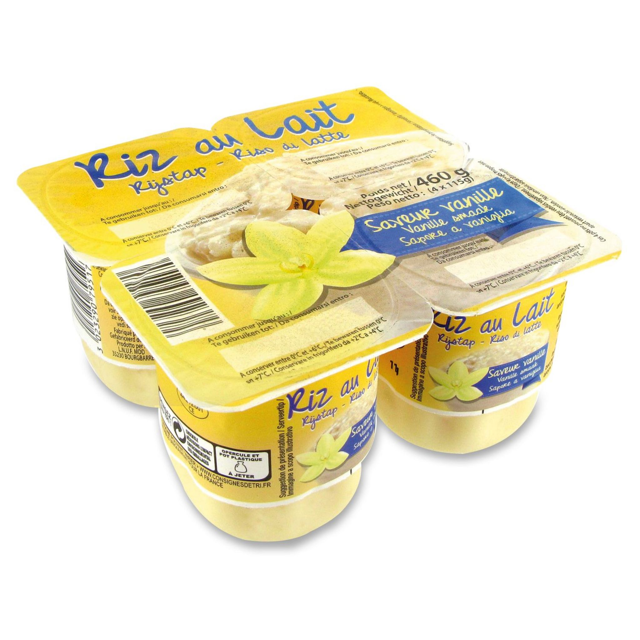 Riz au lait saveur vanille, La Laitière (500 g)  La Belle Vie : Courses en  Ligne - Livraison à Domicile