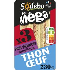 SODEBO Sandwich méga viennois au thon 230g
