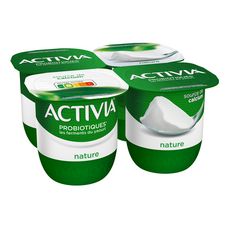 ACTIVIA Probiotiques - yaourt nature bifidus  4x125g