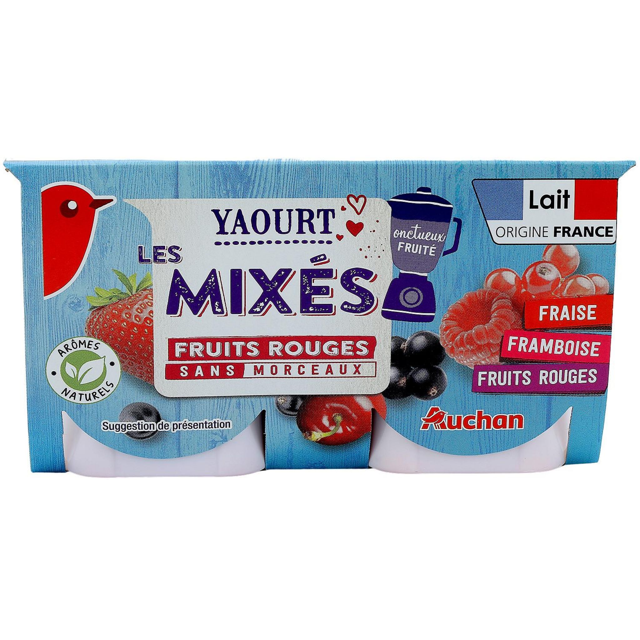 Livraison à domicile Perle de lait Yaourts aux Fruits Panachés, 8x125g