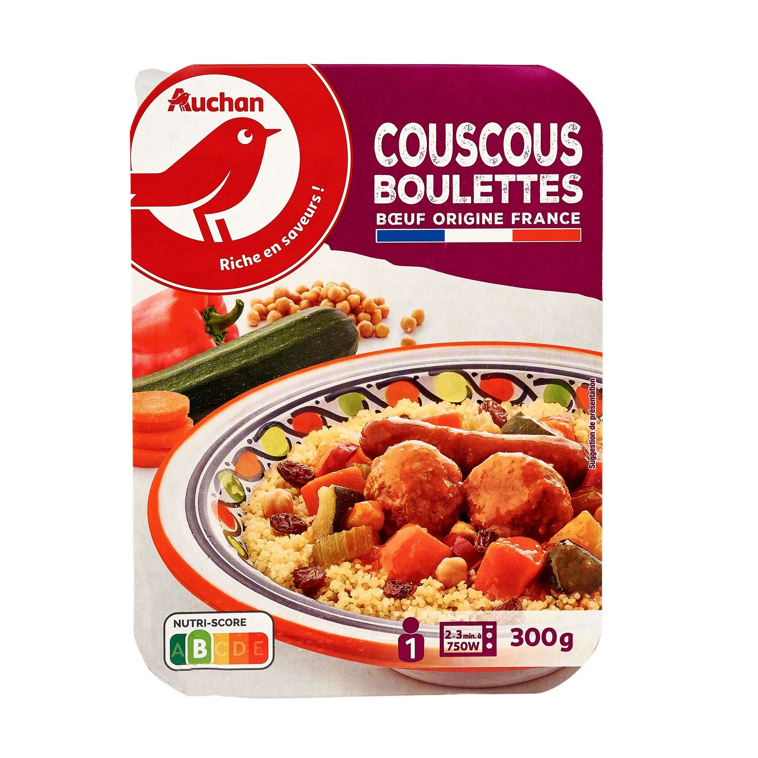 Plat cuisiné cabillaud la barquette de 290g Contenu