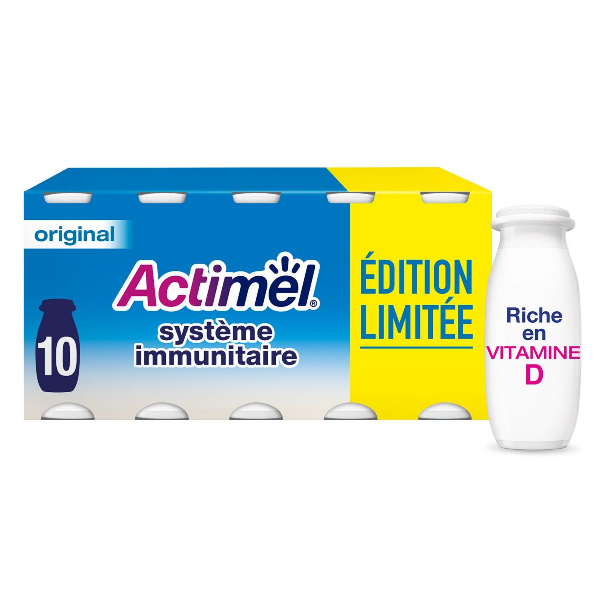 Yaourt à boire fraise 0% MG 8x100 g Actimel