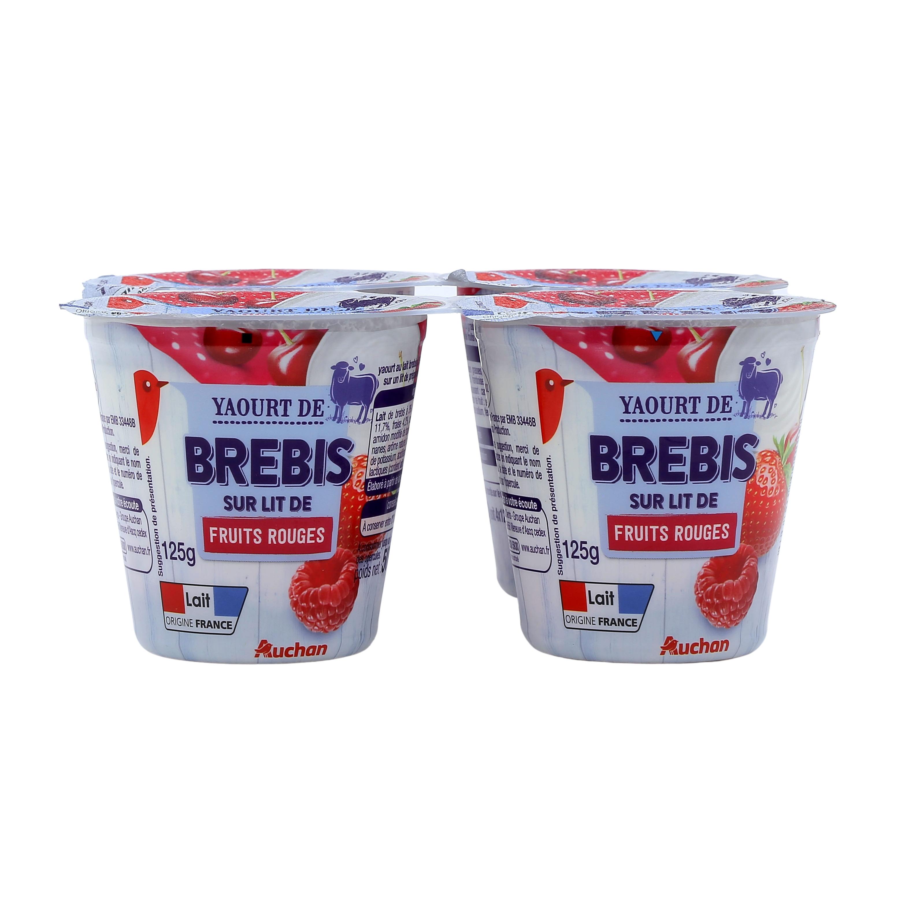 AUCHAN BIO Yaourt au lait de brebis nature 2x125g pas cher 