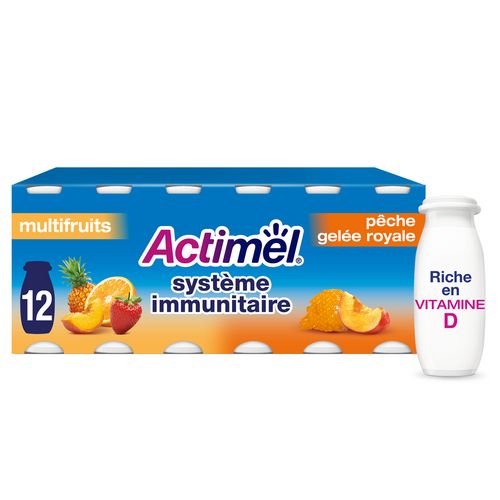 Actimel, Yaourt à boire, Multifruit, Immunité, 800 gr