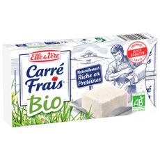 ELLE & VIRE Carré Frais Fromage frais bio 8 portions 200g