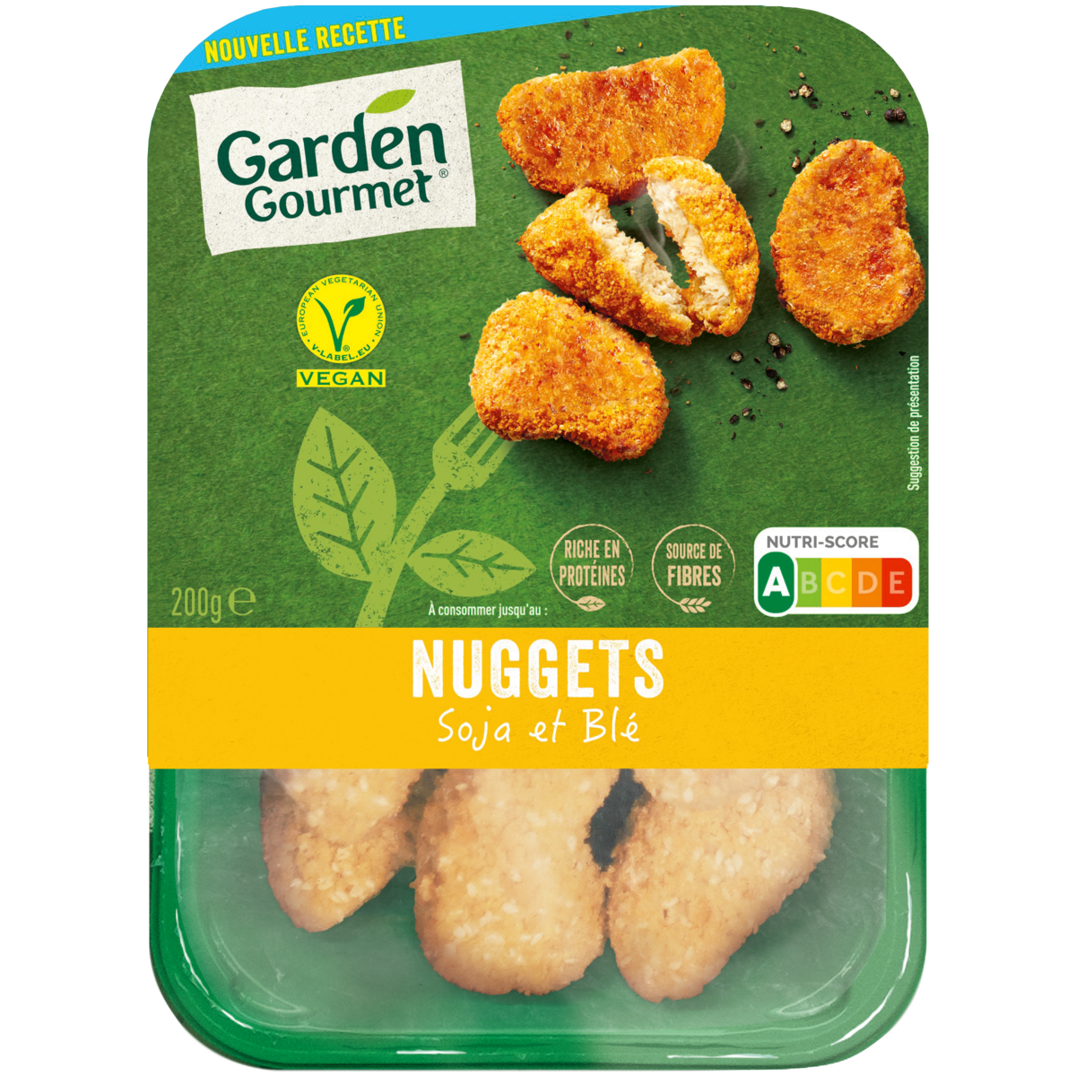GARDEN GOURMET Végétal Nuggets Soja et Blé 200 g