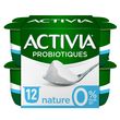 Danone ACTIVIA Probiotiques - Yaourt nature 0% MG