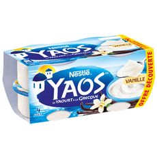YAOS Yaourt a la grecque saveur vanille 4x125g