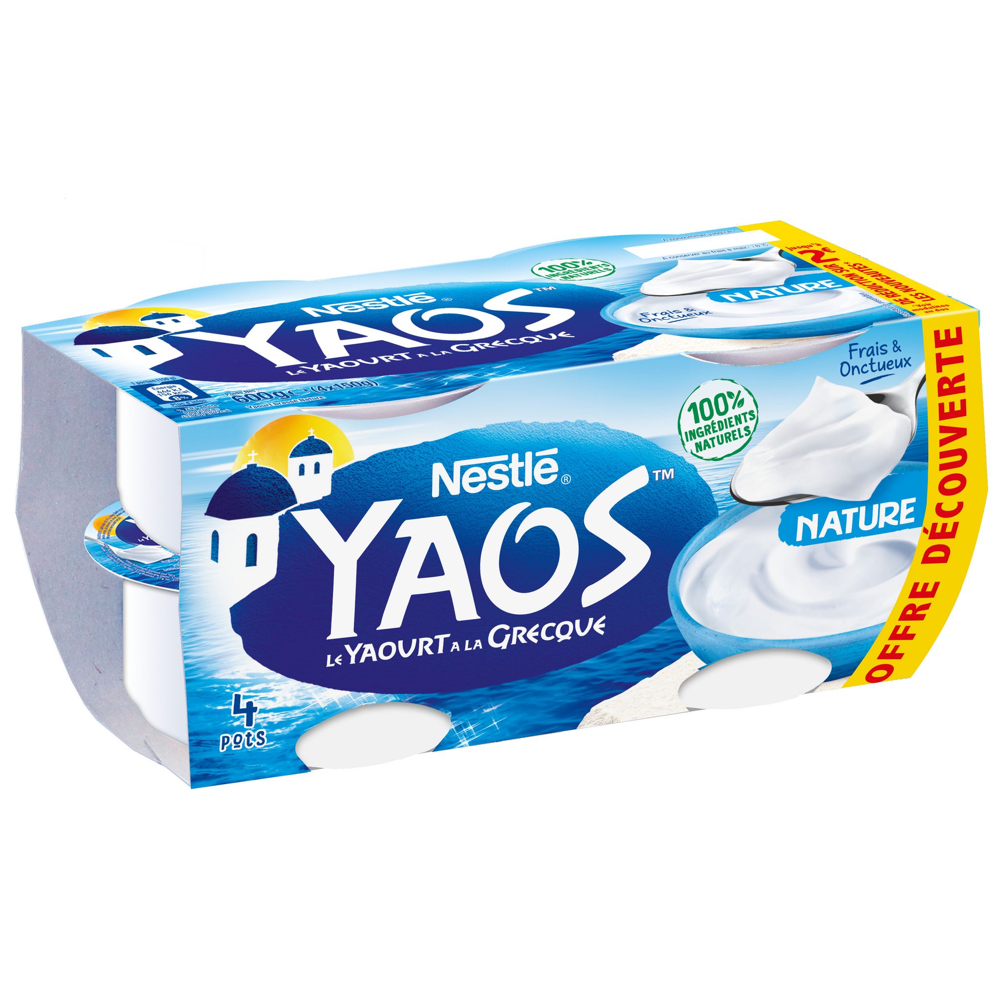 Achat / Vente Yaos Yaourt à la Grecque Muesli, Raisin et Noix, 4x120g