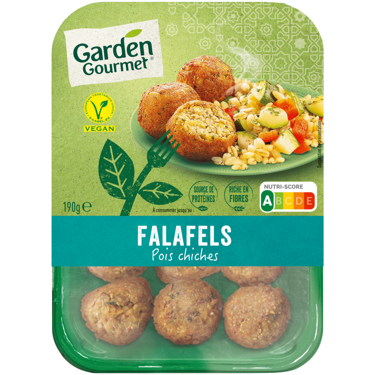 GARDEN GOURMET Végétal Falafels Pois chiches 190 g