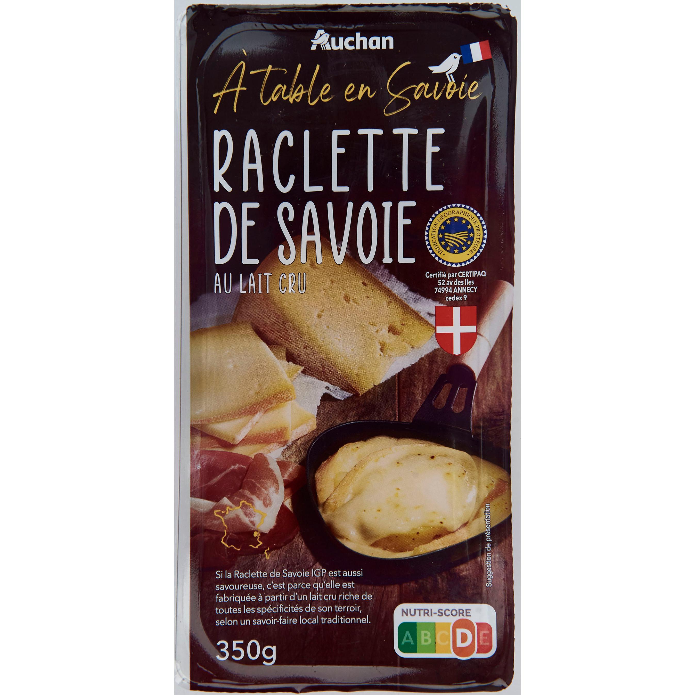 RACLETTE DE SAVOIE FERMIERE LAIT CRU 300GR (coupe)