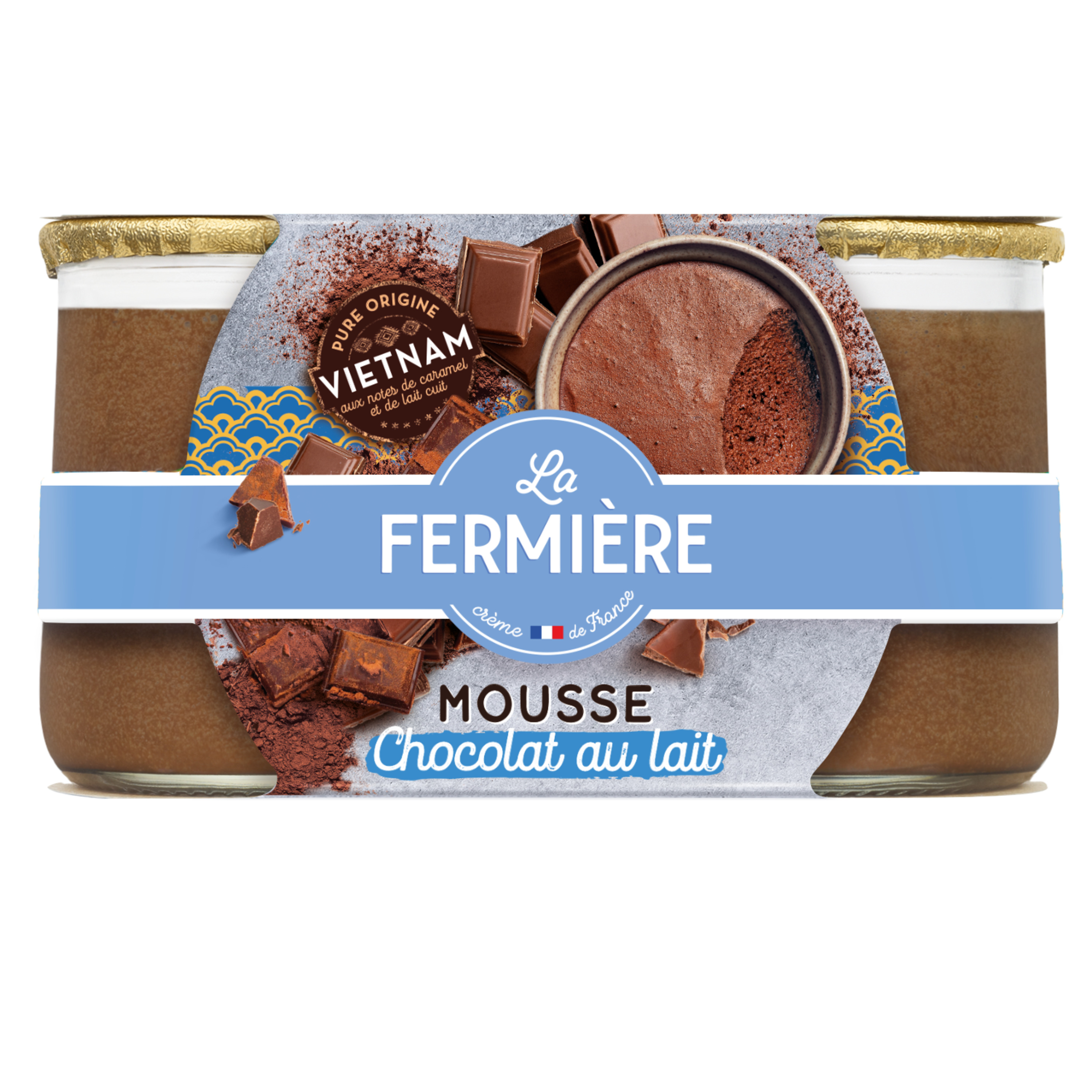 AUCHAN Mousse au chocolat au lait 4x12cl pas cher 