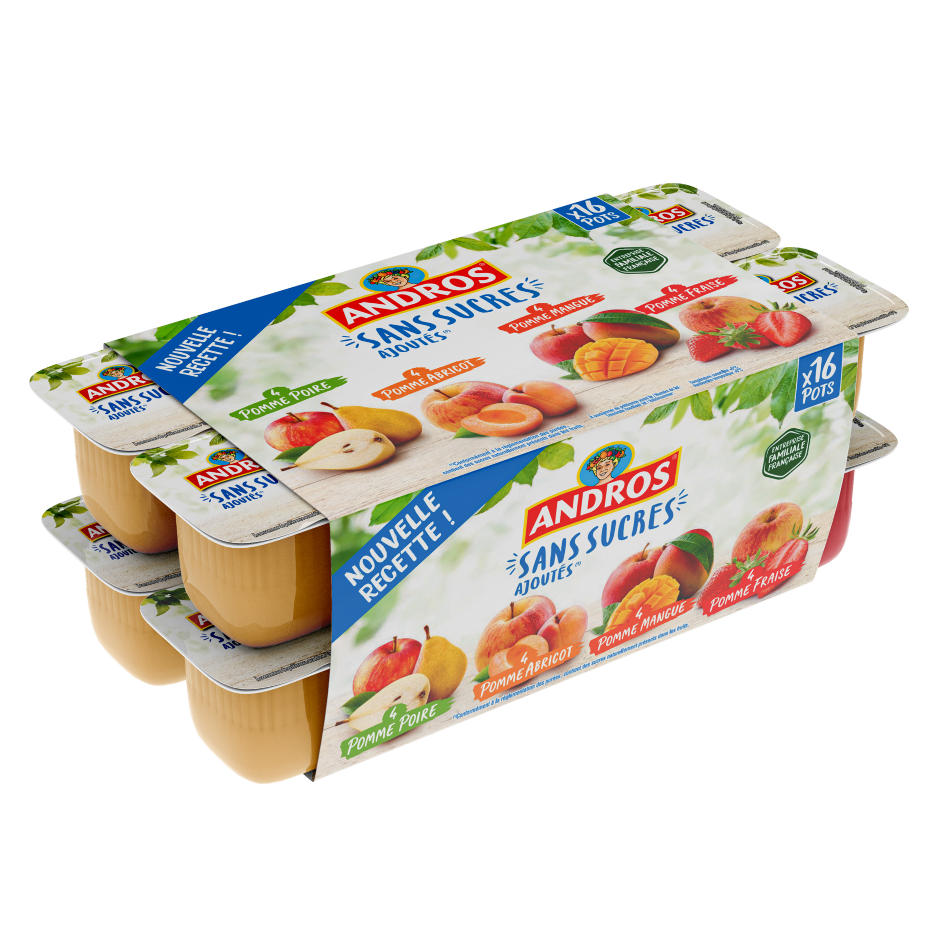 Compote pomme fraise 100G Andros - Grossiste Autres produits de